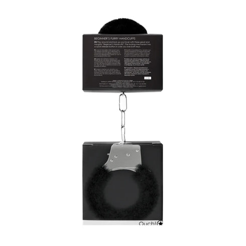 Ouch! Beginner's Furry Handcuffs Black